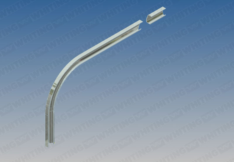 2` Horizontal Track - 10` Radius - 90 Degree - Roadside